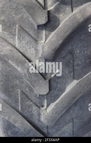 Pneus de tracteur Banque D'Images