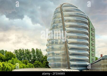 Rocket Tower du National Space Center de Leicester, Leicestershire, Angleterre, Royaume-Uni Banque D'Images