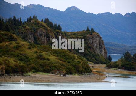 Paysage dans le parc national de Kukat Bay Katmai, Alaska, États-Unis Banque D'Images