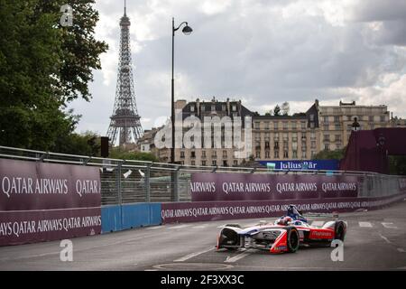 19 ROSENQVIST Felix (swe), course de Mahindra de Formule E, action pendant le championnat de Formule E 2018, à Paris, France du 27 au 29 avril - photo Antonin Vincent / DPPI Banque D'Images