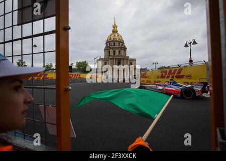 19 ROSENQVIST Felix (swe), course de Mahindra de Formule E, action pendant le championnat de Formule E 2018, à Paris, France du 27 au 29 avril - photo Antonin Vincent / DPPI Banque D'Images