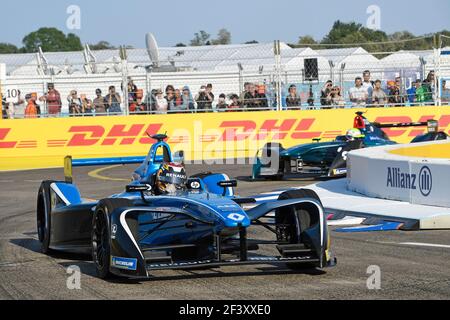 09 BUEMI Sebastien (che), équipe de Formule E Renault E.DAMS, action pendant le championnat de Formule E 2018, à Berlin, Allemagne, du 18 au 20 mai - photo Eric Vargiolu / DPPI Banque D'Images