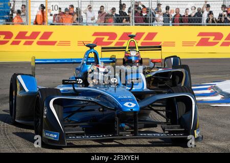 09 BUEMI Sebastien (che), équipe de Formule E Renault E.DAMS, action pendant le championnat de Formule E 2018, à Berlin, Allemagne, du 18 au 20 mai - photo Eric Vargiolu / DPPI Banque D'Images