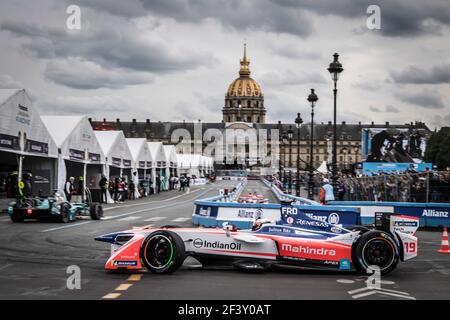 19 ROSENQVIST Felix (swe), course de Mahindra de Formule E, action pendant le championnat de Formule E 2018, à Paris, France du 27 au 29 avril - photo Eric Vargiolu / DPPI Banque D'Images