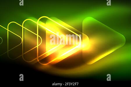 Formes géométriques triangle vecteur lumineux dans l'espace sombre. Vecteur forme géométrique triangle lumineux dans des espaces sombres. Vector abstract background Illustration de Vecteur