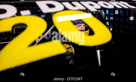 DUPONT Denis (bel), Comtoyou Racing, Audi RS3 LMS, portrait lors des essais mondiaux de voitures de tourisme de la FIA WTCR 2018 à Barcelone, Espagne, du 28 au 29 mars - photo François Flamand / DPPI. Banque D'Images