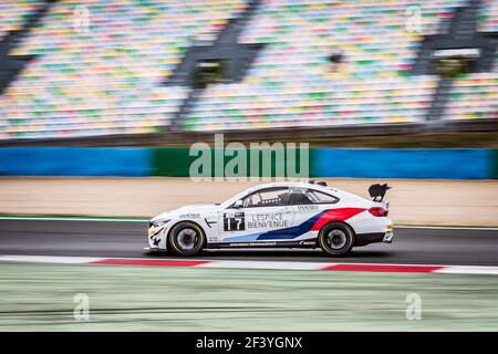 17 DEBARD Eric (fra), VAN DER ENDE Ricardo (nld), BMW M4 GT4 équipe Lespace Bienvenue, action pendant le championnat français de circuit 2018 de la FFSA GT, du 7 au 9 septembre à Magny-cours, France - photo Thomas Fenetre / DPPI Banque D'Images