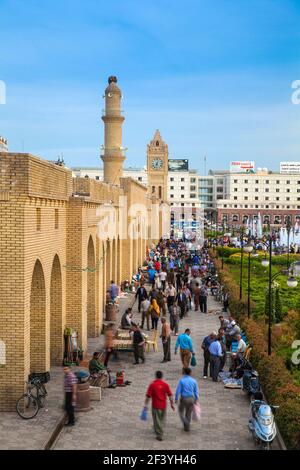 Irak, Kurdistan, Erbil, Shar Park et Bazar Qaysari Banque D'Images