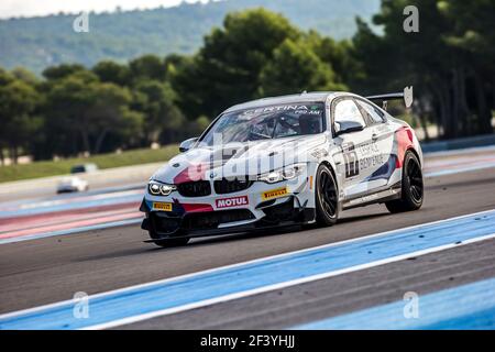 17 l'espace Bienvenue (FRA), Eric Degard (FRA), Ricardo Van der Ende (NDL), BMW M4 GT4 action pendant le championnat français 2018 du circuit FFSA GT, du 12 au 14 octobre au castellet, France - photo Thomas Fenetre / DPPI Banque D'Images