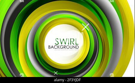 Les lignes en spirale tourbillon vecteur 3d abstract background. Les lignes en spirale tourbillon vecteur 3d abstract background. Vector illustration Illustration de Vecteur