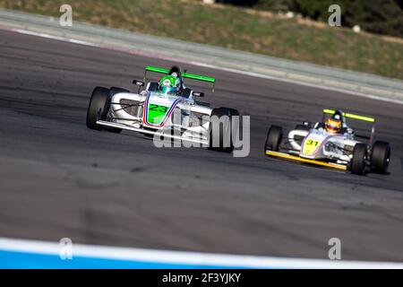 23 COLLE Caio, F4 Ffsa Academy, 31 DE PAUW Ulysse, F4 Ffsa Academy action pendant le championnat français de circuit de la FFSA GT 2018, du 12 au 14 octobre au castellet, France - photo Thomas Fenetre / DPPI Banque D'Images