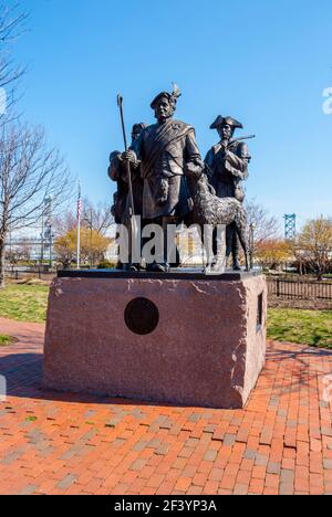 Le Scottish Memorial dans le parc I-95 commémorant les immigrants écossais, Philadelphie, Pennsylvanie Banque D'Images