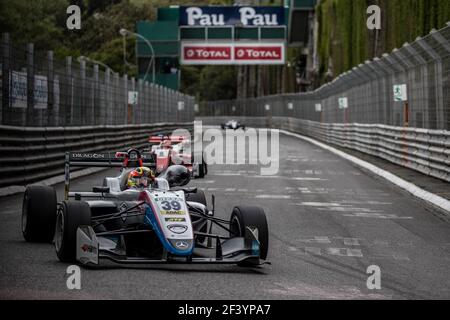 39 PALOU Alex (ESP), Grand Prix Hitech, F3 FIA European Championship, action pendant le Grand Prix de Pau 11, France du 13 au 2018 mai à Pau ville - photo Marc de Mattia / DPPI Banque D'Images