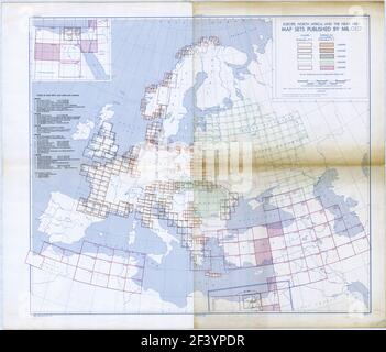 Europe, Afrique du Nord et proche-Orient 1950 Banque D'Images