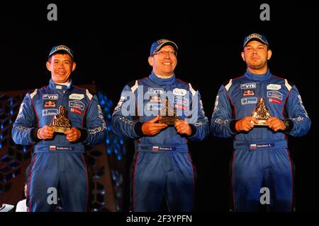 500 NIKOLAEV EDUARD (RUS) LEGENDE, YAKOVLEV EVGENY (RUS), RYBAKOV VLADIMIR (RUS), KAMAZ, CAMION, Truck, pendant le Dakar 2018, Finish, Podium Cordoba, Argentine, janvier 20 - photo Florent Gooden / DPPI Banque D'Images