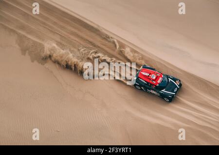 314 AL RAJHI YAZEED (SAU), GOTTSCHALK TIMO (DEU) Legende, MINI, auto, car, action pendant le Dakar 2018, étape 2 Pisco à Pisco, Pérou, le 7 janvier - photo Eric Vargiolu / DPPI Banque D'Images