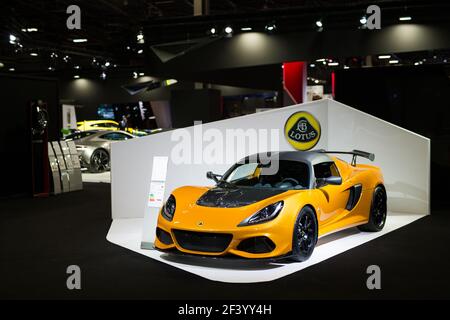 Lotus Exige Sport 410 pendant le mondial de l'automobile 2018, Paris Motorshow, du 4 au 14 octobre, France - photo Antonin Vincent / DPPI Banque D'Images