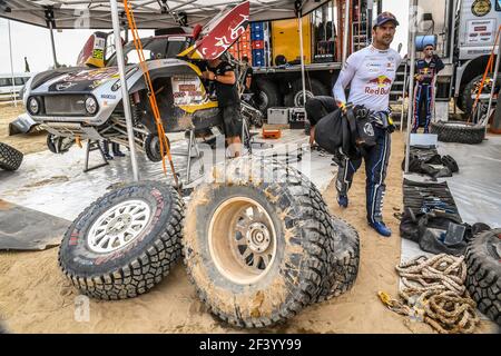 309 DESPRES Cyril (ET), votre Jean-Paul (FRA), X-RAID Mini John Cooper Works Buggy Team, Mini John Cooper Works Buggy, auto, lors du rassemblement du Maroc 2018, étape 2, Erfoud à Erfoud, octobre 6 - photo Eric Vargiolu / DPPI Banque D'Images