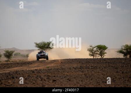 309 DESPRES Cyril (ET), votre Jean-Paul (FRA), X-RAID Mini John Cooper Works Buggy Team, Mini John Cooper Works Buggy, auto, action pendant le rassemblement du Maroc 2018, Stage 3, Erfoud à Erfoud, octobre 7 - photo Frédéric le Floc'h / DPPI Banque D'Images