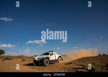 324 BALOCCHI Francis (FRA), Seillet Bruno (FRA), Francis Balocchi, Chevrolet BV2, automobile, Action lors du Rallye du Maroc 2018, Stage 3, Erfoud à Erfoud, octobre 7 - photo Frédéric le Floc'h / DPPI Banque D'Images