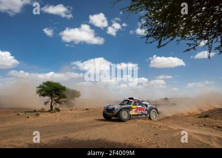 309 DESPRES Cyril (ET), votre Jean-Paul (FRA), X-RAID Mini John Cooper Works Buggy Team, Mini John Cooper Works Buggy, auto, action pendant le rassemblement du Maroc 2018, Stage 3, Erfoud à Erfoud, octobre 7 - photo Frédéric le Floc'h / DPPI Banque D'Images