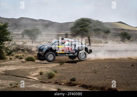 309 DESPRES Cyril (ET), votre Jean-Paul (FRA), X-RAID Mini John Cooper Works Buggy Team, Mini John Cooper Works Buggy, auto, action pendant le rassemblement du Maroc 2018, Stage 3, Erfoud à Erfoud, octobre 7 - photo Eric Vargiolu / DPPI Banque D'Images