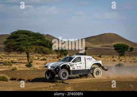 324 BALOCCHI Francis (FRA), Seillet Bruno (FRA), Francis Balocchi, Chevrolet BV2, automobile, Action lors du rassemblement du Maroc 2018, Stage 3, Erfoud à Erfoud, octobre 7 - photo Eric Vargiolu / DPPI Banque D'Images