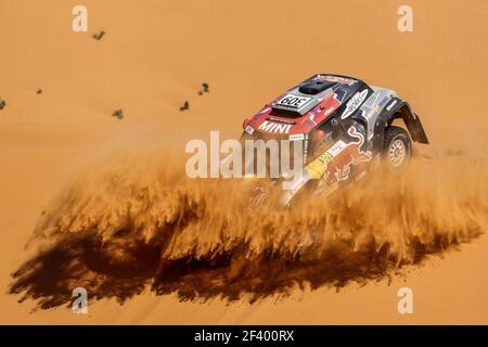 309 DESPRES Cyril (ET), votre Jean-Paul (FRA), X-RAID Mini John Cooper Works Buggy Team, Mini John Cooper Works Buggy, auto, action pendant le rassemblement du Maroc 2018, Stage 4, Erfoud à Erfoud, octobre 8 - photo Frédéric le Floc'h / DPPI Banque D'Images