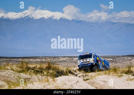 500 NIKOLAEV EDUARD (RUS) LEGENDE, YAKOVLEV EVGENY (RUS), RYBAKOV VLADIMIR (RUS), KAMAZ, CAMION, Truck, action pendant le Dakar 2018, Stage 10 Salta à Belen, Argentine, janvier 16 - photo Eric Vargiolu / DPPI Banque D'Images