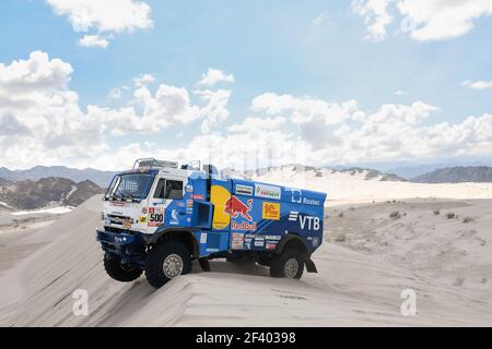 500 NIKOLAEV EDUARD (RUS) LEGENDE, YAKOVLEV EVGENY (RUS), RYBAKOV VLADIMIR (RUS), KAMAZ, CAMION, Camion, action pendant le Dakar 2018, étape 11 Belen à Chilecito, Argentine, janvier 17 - photo Eric Vargiolu / DPPI Banque D'Images