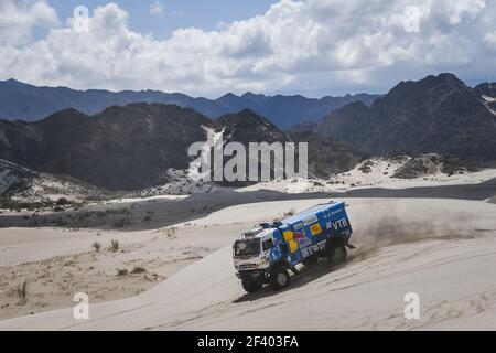 500 NIKOLAEV EDUARD (RUS) LEGENDE, YAKOVLEV EVGENY (RUS), RYBAKOV VLADIMIR (RUS), KAMAZ, CAMION, Truck, action pendant le Dakar 2018, Stage 11 Belen à Chilecito, Argentine, janvier 17 - photo DPPI Banque D'Images