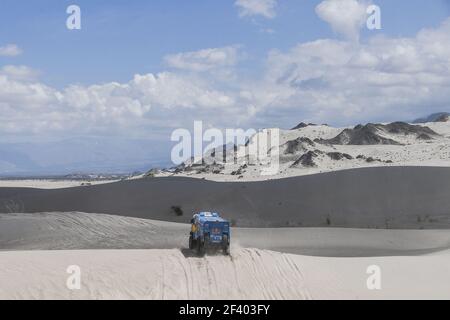 500 NIKOLAEV EDUARD (RUS) LEGENDE, YAKOVLEV EVGENY (RUS), RYBAKOV VLADIMIR (RUS), KAMAZ, CAMION, Truck, action pendant le Dakar 2018, Stage 11 Belen à Chilecito, Argentine, janvier 17 - photo DPPI Banque D'Images