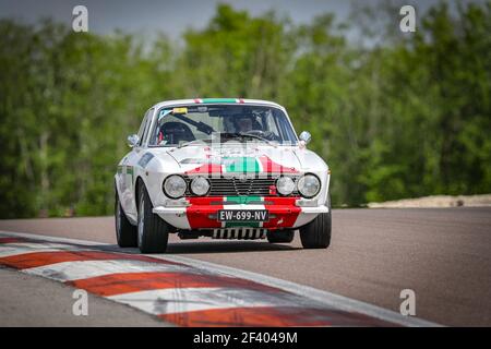 242 Pierre NOVIKOFF, Matthieu LAMOURE, FRA, FRA, ALFA ROMEO 2000 GTV 1972, action pendant le Tour Auto 2018 Optic 2000, du 24 au 28 avril - photo Alexandre Guillaumot / DPPI Banque D'Images