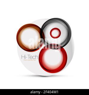 Mise en page web cercle numérique - domaines - Bannière web, bouton ou l'icône avec le texte. Cercle brillant couleur swirl abstract design, symbole futuriste hi-tech avec bagues de couleur gris métallique et élément. Mise en page web cercle numérique - domaines - Bannière web, bouton ou l'icône avec le texte. Cercle brillant couleur swirl abstract design, symbole futuriste hi-tech avec bagues de couleur gris métallique et élément. Vector illustration Banque D'Images
