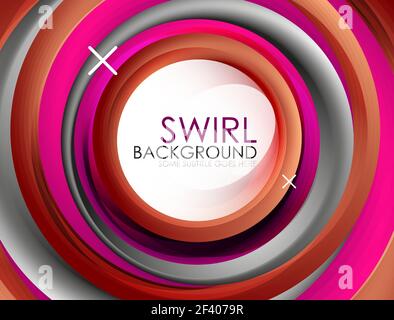 Les lignes en spirale tourbillon vecteur 3d abstract background. Les lignes en spirale tourbillon vecteur 3d abstract background. Vector illustration Illustration de Vecteur