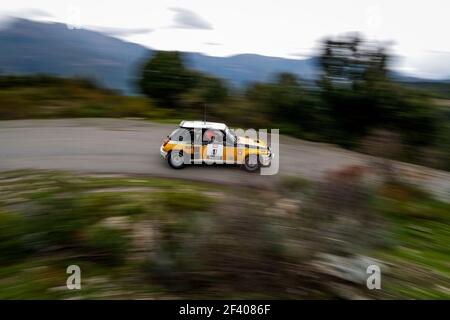 17 CHIEUSSE Paul (fra), SZYS Solène (fra), Renault 5 Turbo, action lors du Tour de Corse historique 2018 du 8 au 13 octobre en Corse, France - photo Florent Gooden / DPPI Banque D'Images