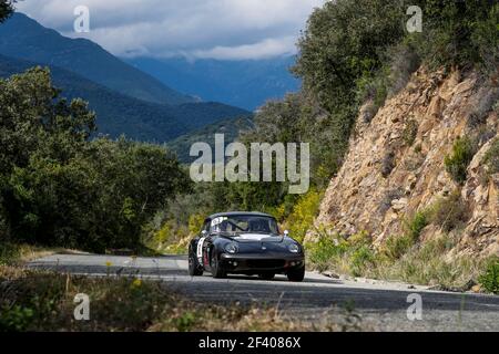 62 BARTOLI Michel (fra), BARTOLI Jean-Pierre (fra), Talbot Samba, action lors du Tour de Corse historique 2018 du 8 au 13 octobre en Corse, France - photo Florent Gooden / DPPI Banque D'Images