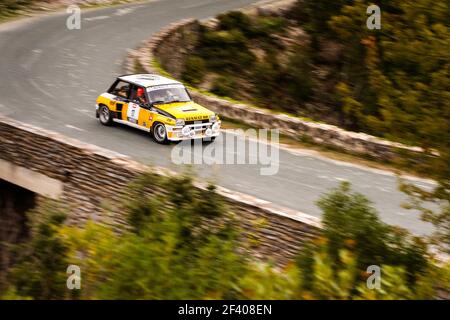 17 CHIUSSE Paul (fra), SZYS Solenne (fra), Renault R5 Turbo, action pendant le Tour de Corse historique 2018 du 8 au 13 octobre en Corse, France - photo Antonin Vincent / DPPI Banque D'Images