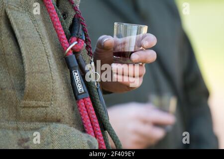 Boissons sur le terrain à l'élévation Banque D'Images