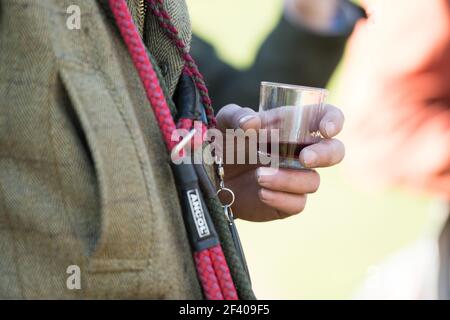 Boissons sur le terrain à l'élévation Banque D'Images