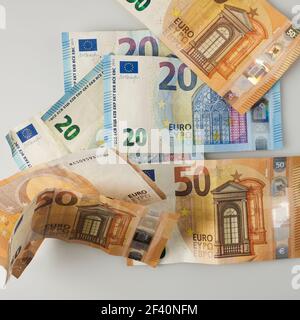 La monnaie européenne comme moyen de paiement. Banque D'Images