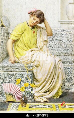 Albert Joseph Moore - épingles à cheveux Banque D'Images