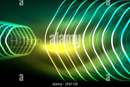 Hexagones contour lumineux, formes géométriques, techno numérique abstract background. Hexagones contour lumineux, formes géométriques, techno numérique abstract background, vector illustration Illustration de Vecteur