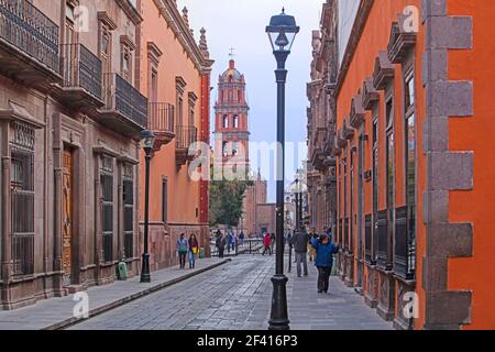 Catedral Metropolitana de San Luis Rey / San Luis Potosi Cathédrale dans le centre-ville colonial de San Luis Potosi, Mexique central Banque D'Images