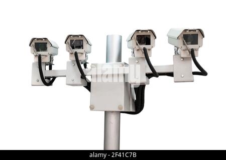 Surveillance CCTV caméras de sécurité. Banque D'Images