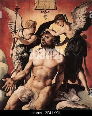 Maarten van Heemskerck- Man Sorrows C 1532 Banque D'Images