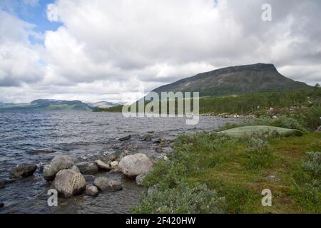 Lac Kilpisjärvi en Laponie finlandaise Banque D'Images