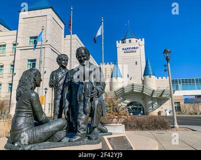 Sanford Health main Campus, Sioux Falls, Dakota du Sud, États-Unis: 3-2021: Children's Hospital Castle of Care Banque D'Images