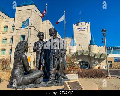 Sanford Health main Campus, Sioux Falls, Dakota du Sud, États-Unis: 3-2021: Children's Hospital Castle of Care Banque D'Images