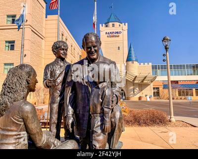 Sanford Health main Campus, Sioux Falls, Dakota du Sud, États-Unis: 3-2021: Children's Hospital Castle of Care Banque D'Images